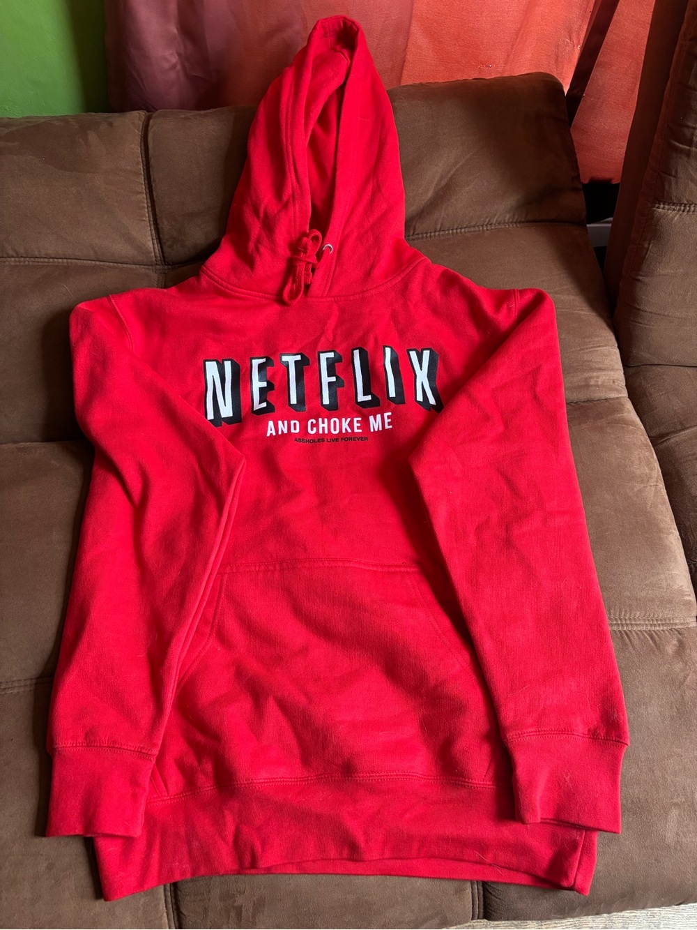 Netflix Red Graphic Hoodie Sweater